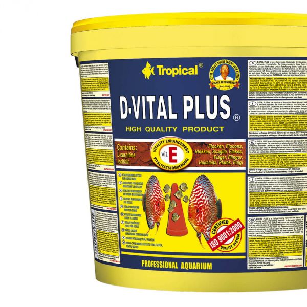 Tropical DVital Plus Vitamin E Flockenfutter 5 Liter Eimer günstig